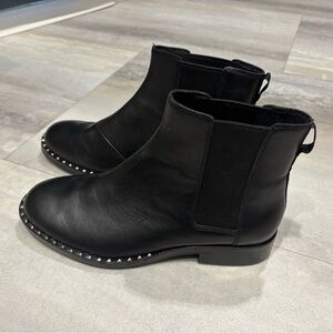 🇮🇹 ASH Leather Ankle Boots “Wino S”, with Studded Detail